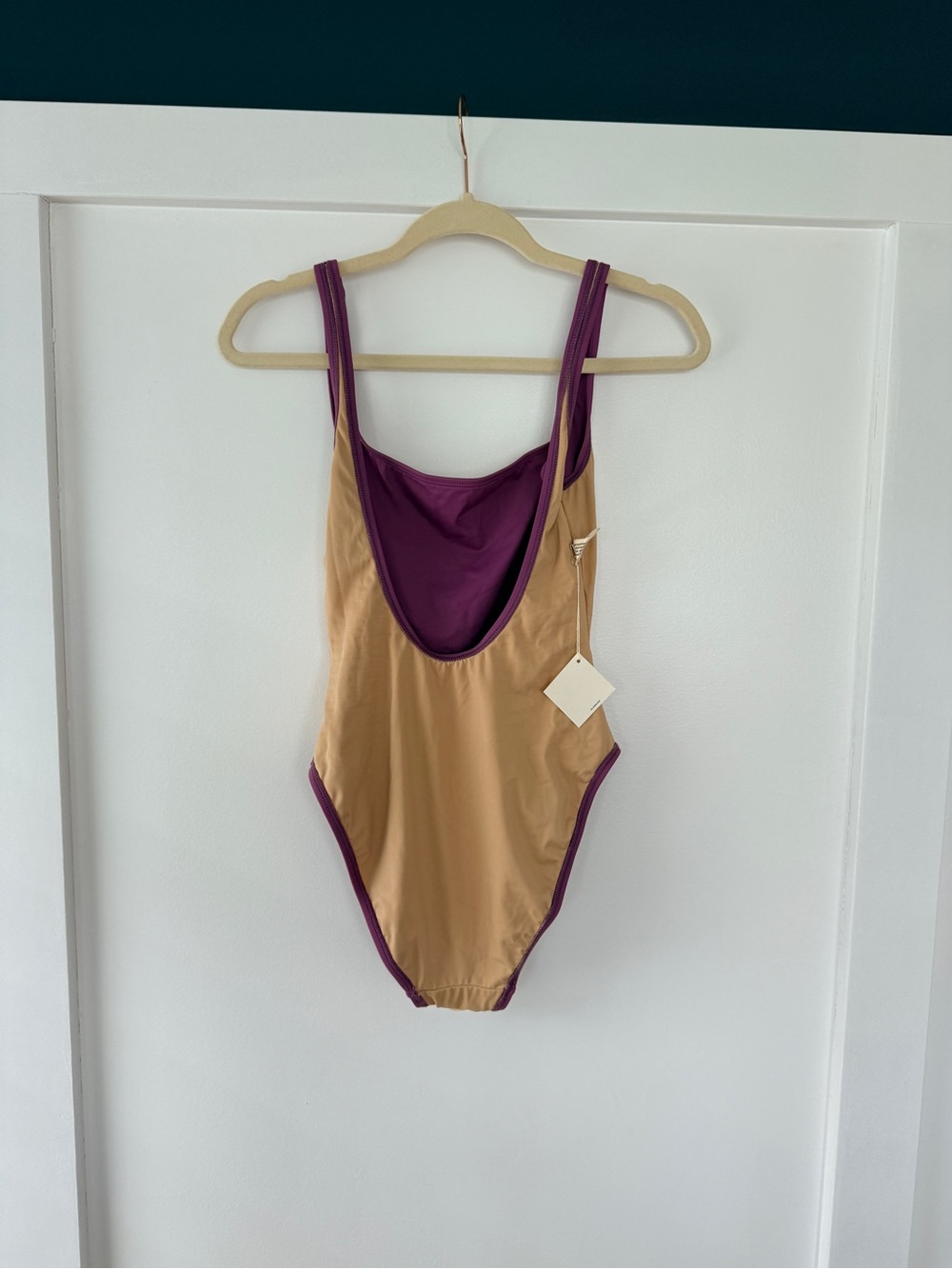NWT 💎 Nu Swim | M | One-Piece Swimsuit | Thistle / purple - Picture 5 of 7